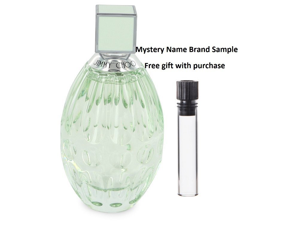 Jimmy Choo Floral by Jimmy Choo Eau De Toilette Spray (Tester) 3 oz  And a Mystery Name brand sample vile