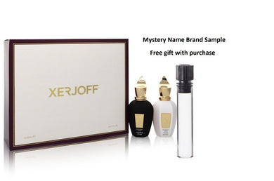 Shooting Stars Amber Star & Star Musk by Xerjoff Gift Set -- 1.7 oz EDP in Amber Star + 1.7 oz EDP in Star Musk Both Unisex Fragrances And a Mystery Name brand sample vile