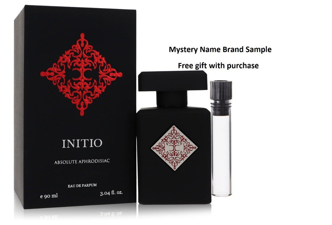 Initio Absolute Aphrodisiac by Initio Parfums Prives Eau De Parfum Spray (Unisex) 3.04 oz And a Mystery Name brand sample vile