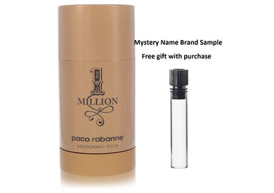 1 Million by Paco Rabanne Deodorant Stick 2.5 oz And a Mystery Name brand sample vile