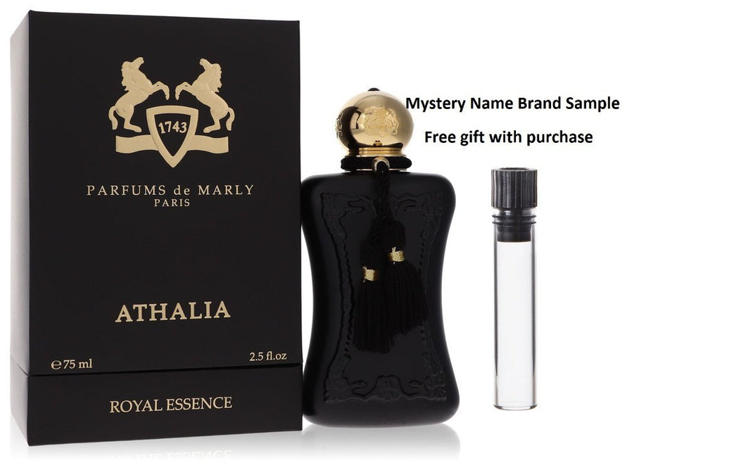 Athalia by Parfums De Marly Eau De Parfum Spray 2.5 oz And a Mystery Name brand sample vile