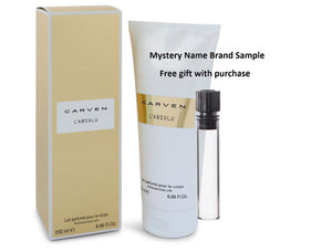 Carven L'absolu by Carven Body Milk 6.7 oz And a Mystery Name brand sample vile