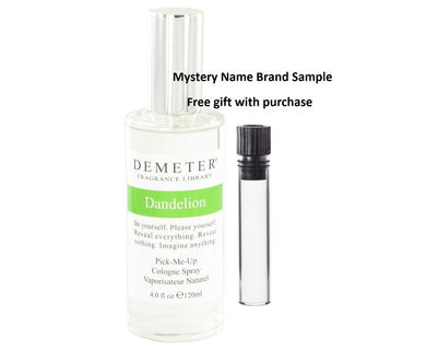 Demeter Dandelion by Demeter Cologne Spray 4 oz And a Mystery Name brand sample vile