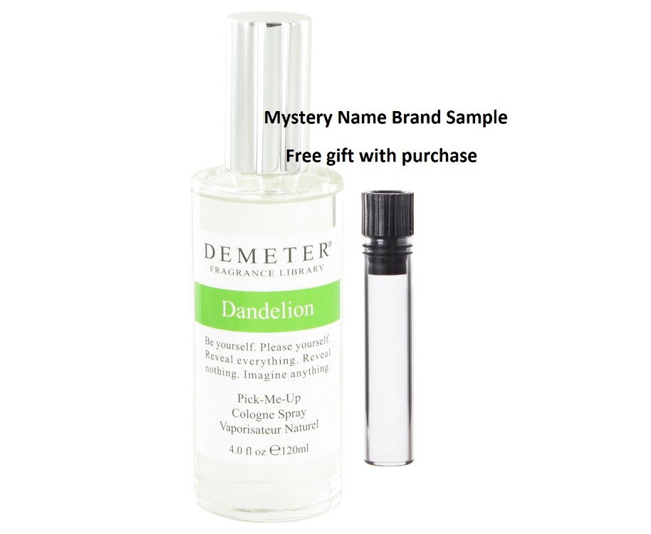 Demeter Dandelion by Demeter Cologne Spray 4 oz And a Mystery Name brand sample vile