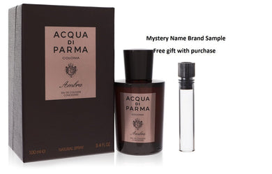 Acqua Di Parma Colonia Ambra by Acqua Di Parma Eau De Cologne Concentrate Spray 3.3 oz And a Mystery Name brand sample vile