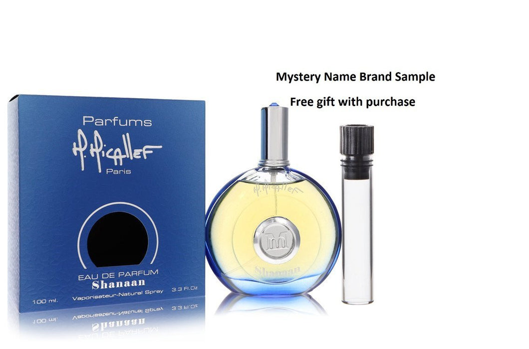 Micallef Shanaan by M. Micallef Eau De Parfum Spray 3.3 oz And a Mystery Name brand sample vile