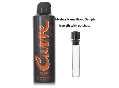 Curve Sport by Liz Claiborne Deodorant Spray 6 oz And a Mystery Name brand sample vile