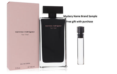 Narciso Rodriguez by Narciso Rodriguez Eau De Toilette Spray 5 oz And a Mystery Name brand sample vile