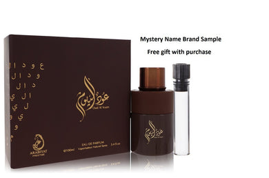 Oud Al Youm by Arabiyat Prestige Eau De Parfum Spray (Unisex) 3.4 oz And a Mystery Name brand sample vile