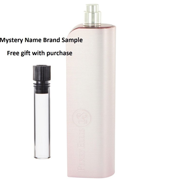 Perry Ellis 18 by Perry Ellis Eau De Parfum Spray (Tester) 3.4 oz And a Mystery Name brand sample vile