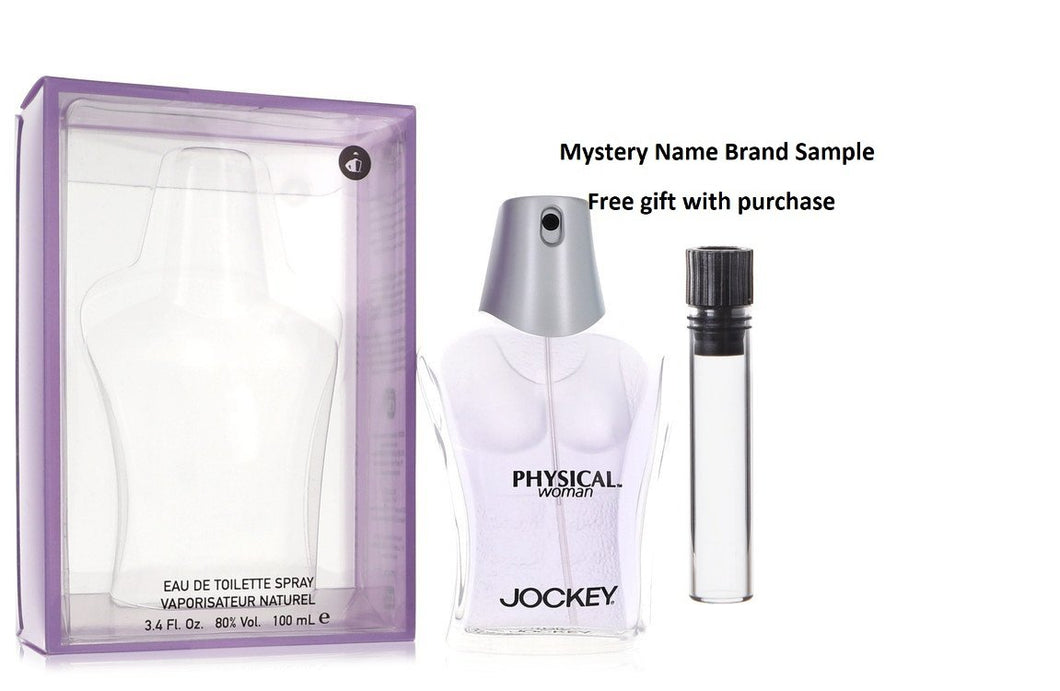 PHYSICAL JOCKEY by Jockey International Eau De Toilette Spray 3.4 oz And a Mystery Name brand sample vile