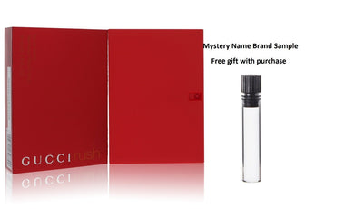 Gucci Rush by Gucci Eau De Toilette Spray 2.5 oz And a Mystery Name brand sample vile