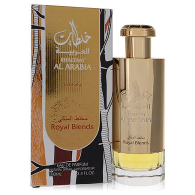 Khaltat Al Arabia by Lattafa Eau De Parfum Spray (Royal Blends) 3.4 oz For Men