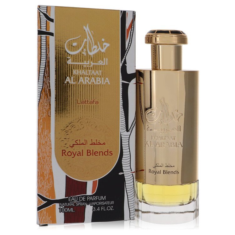 Khaltat Al Arabia by Lattafa Eau De Parfum Spray (Royal Blends) 3.4 oz For Men