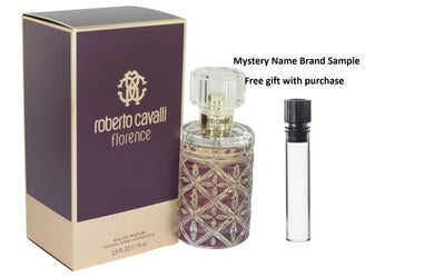 Roberto Cavalli Florence by Roberto Cavalli Eau De Parfum Spray 2.5 oz And a Mystery Name brand sample vile