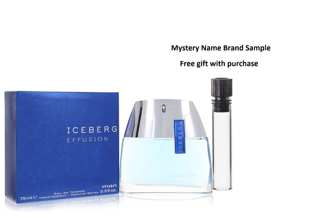 ICEBERG EFFUSION by Iceberg Eau De Toilette Spray 2.5 oz And a Mystery Name brand sample vile