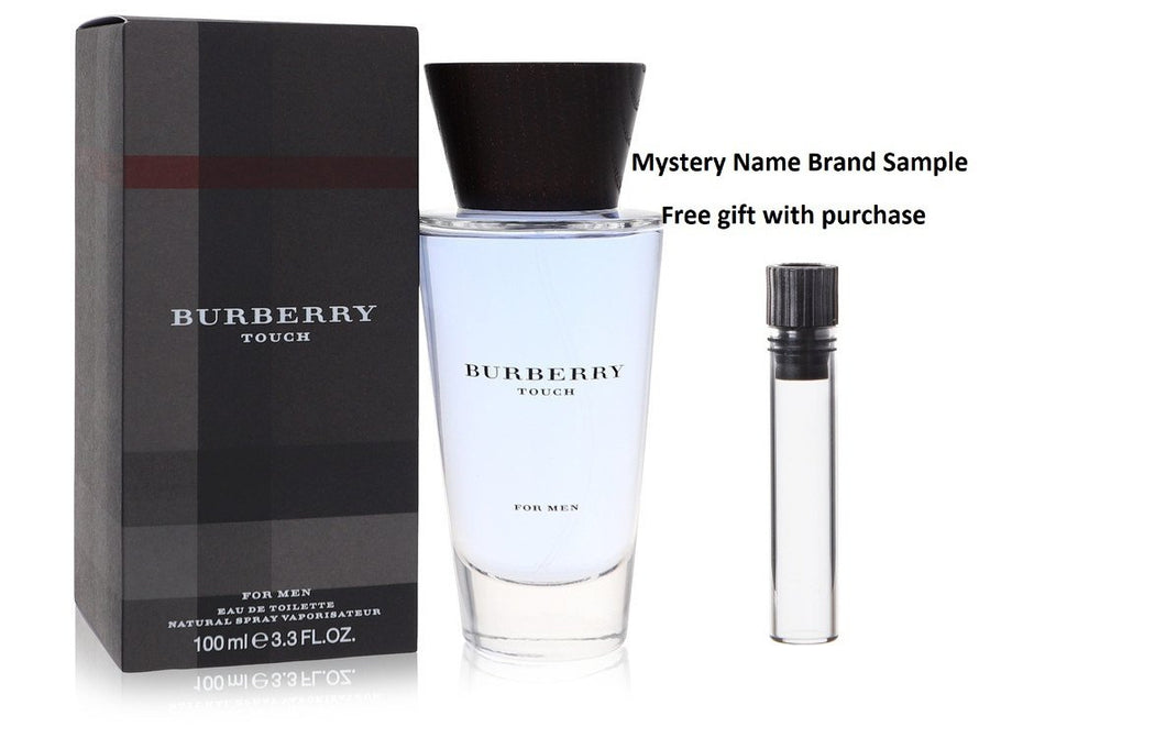 BURBERRY TOUCH by Burberry Eau De Toilette Spray 3.3 oz And a Mystery Name brand sample vile