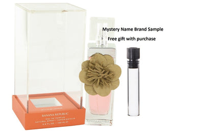 Banana Republic Wildbloom by Banana Republic Eau De Parfum Spray 3.4 oz And a Mystery Name brand sample vile