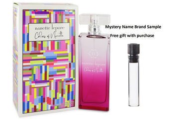 Colors of Nanette by Nanette Lepore Eau De Parfum Spray 3.4 oz And a Mystery Name brand sample vile