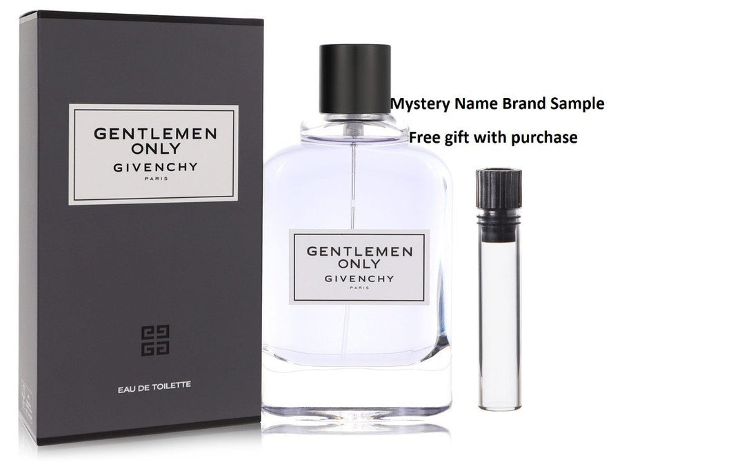 Gentlemen Only by Givenchy Eau De Toilette Spray 3.4 oz And a Mystery Name brand sample vile