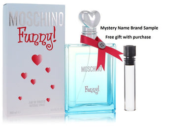 Moschino Funny by Moschino Eau De Toilette Spray 3.4 oz And a Mystery Name brand sample vile