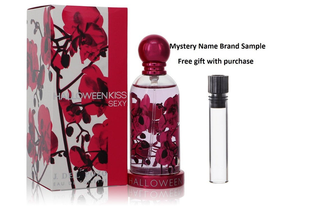 Halloween Kiss Sexy by Jesus Del Pozo Eau De Toilette Spray 1.7 oz And a Mystery Name brand sample vile