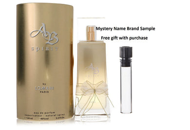 AB Spirit by Lomani Eau De Parfum Spray 3.3 oz And a Mystery Name brand sample vile