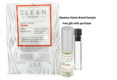 Clean Reserve Sel Santal by Clean Mini EDP Rollerball .10 oz  And a Mystery Name brand sample vile