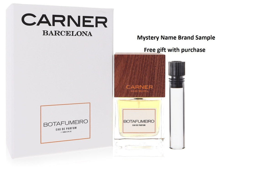 Botafumeiro by Carner Barcelona Eau De Parfum Spray (Unisex) 3.4 oz And a Mystery Name brand sample vile