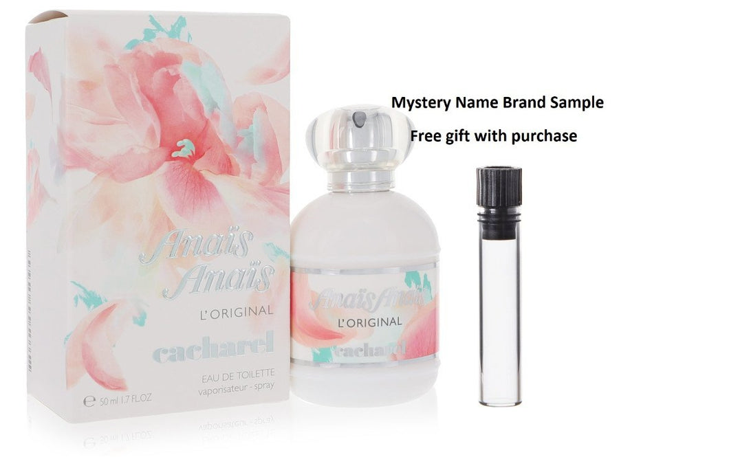 Anais Anais L'Original by Cacharel Eau De Toilette Spray 1.7 oz And a Mystery Name brand sample vile