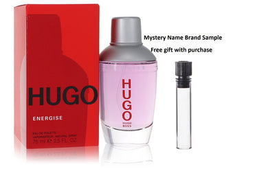 Hugo Energise by Hugo Boss Eau De Toilette Spray 2.5 oz And a Mystery Name brand sample vile