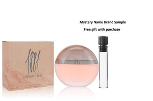 1881 by Nino Cerruti Eau De Toilette Spray 3.3 oz And a Mystery Name brand sample vile