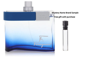 F Free Time by Salvatore Ferragamo Eau De Toilette Spray (Tester) 3.4 oz And a Mystery Name brand sample vile