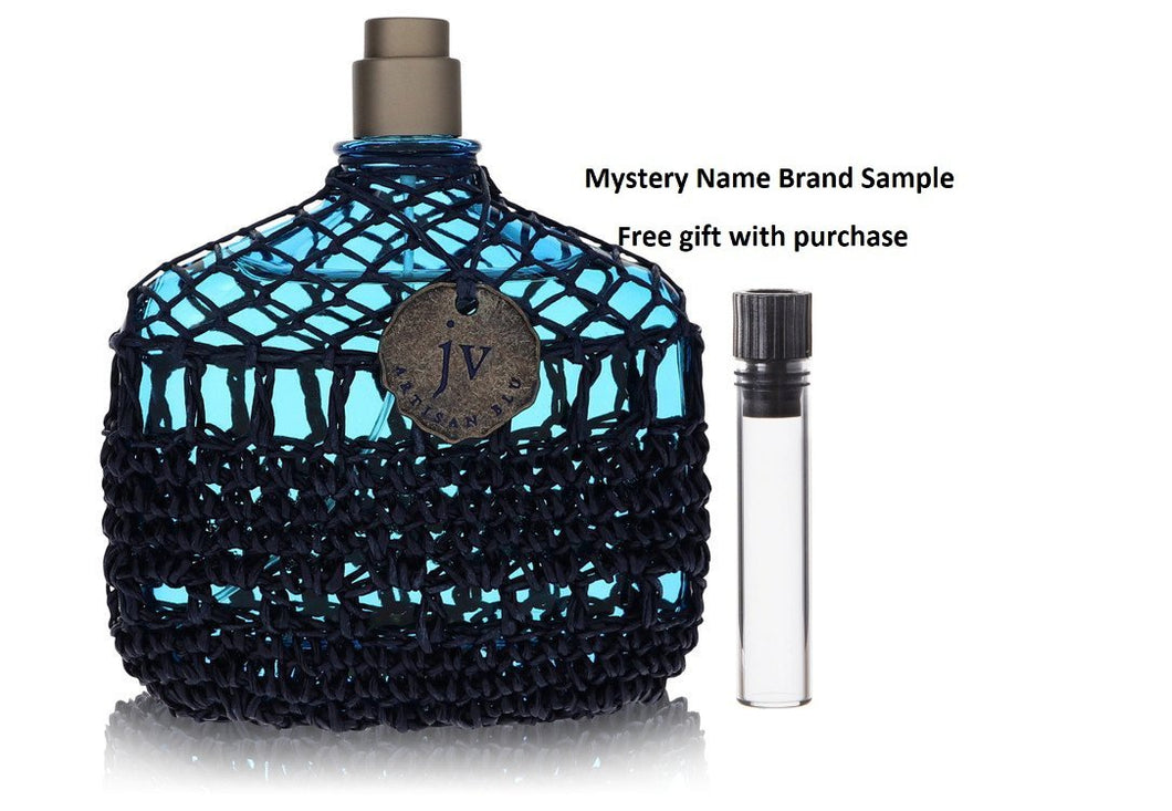 John Varvatos Artisan Blu by John Varvatos Eau De Toilette Spray (Tester) 4.2 oz And a Mystery Name brand sample vile