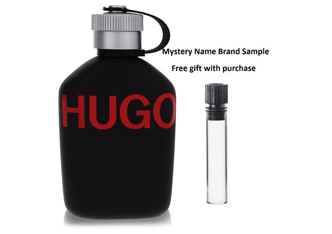 Hugo Just Different by Hugo Boss Eau De Toilette Spray (Tester) 4.2 oz And a Mystery Name brand sample vile