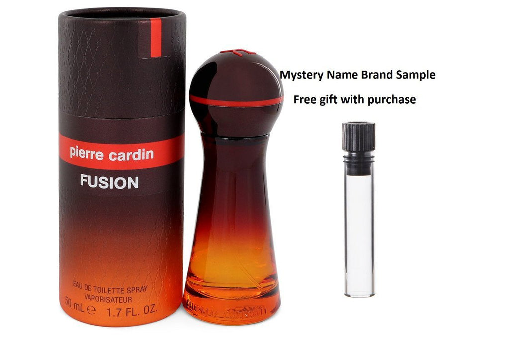 Pierre Cardin Fusion by Pierre Cardin Eau De Toilette Spray 1.7 oz And a Mystery Name brand sample vile