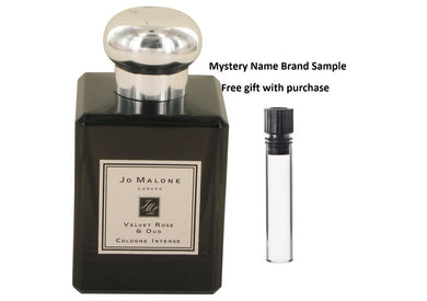 Jo Malone Velvet Rose & Oud by Jo Malone Cologne Intense Spray (Unisex Unboxed) 1.7 oz And a Mystery Name brand sample vile