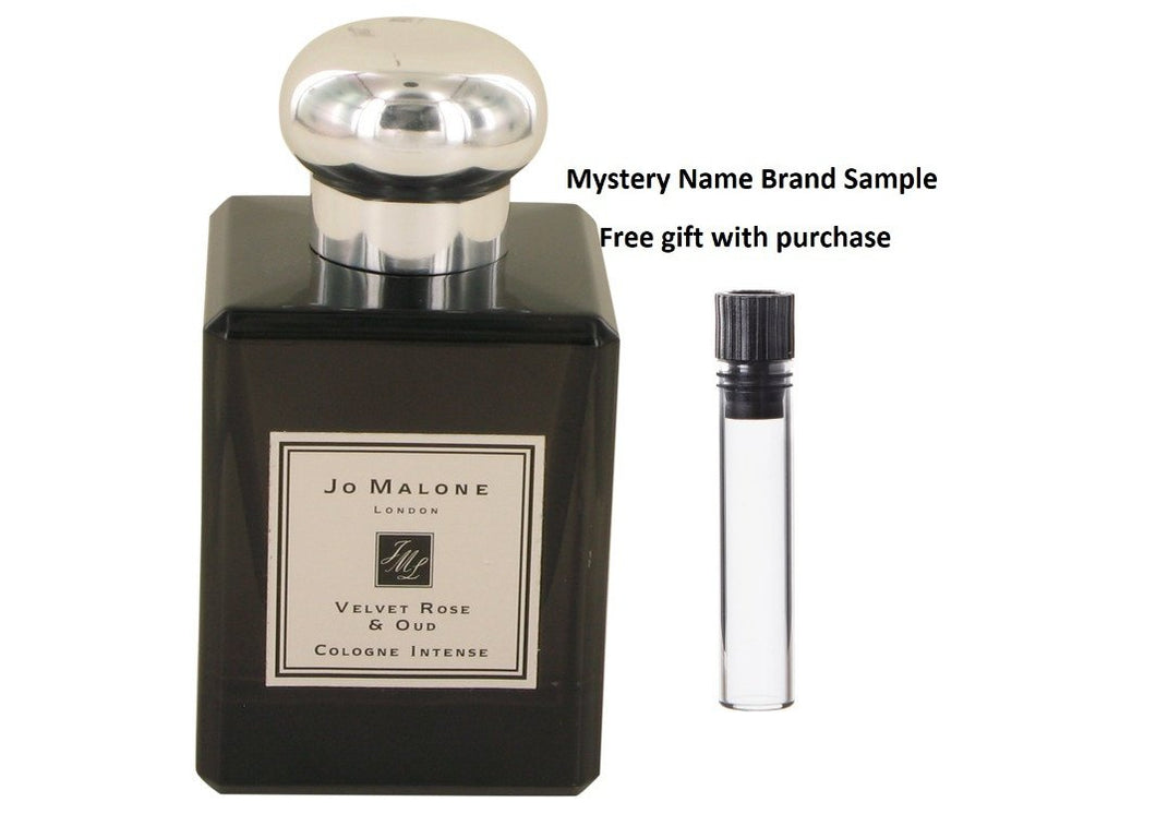 Jo Malone Velvet Rose & Oud by Jo Malone Cologne Intense Spray (Unisex Unboxed) 1.7 oz And a Mystery Name brand sample vile