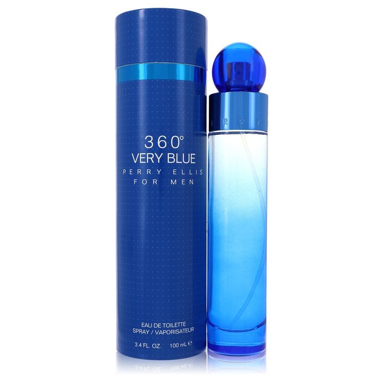 Perry Ellis 360 Very Blue by Perry Ellis Eau De Toilette Spray 3.4 oz For Men