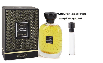 Larmes Du Desert by Atelier Des Ors Eau De Parfum Spray (Unisex) 3.3 oz And a Mystery Name brand sample vile