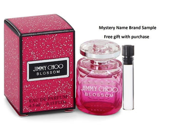 Jimmy Choo Blossom by Jimmy Choo Mini EDP .15 oz And a Mystery Name brand sample vile