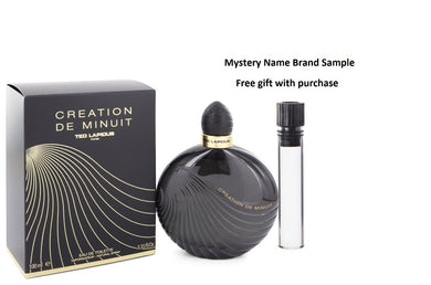 Creation De Minuit by Ted Lapidus Eau De Toilette Spray 3.3 oz And a Mystery Name brand sample vile