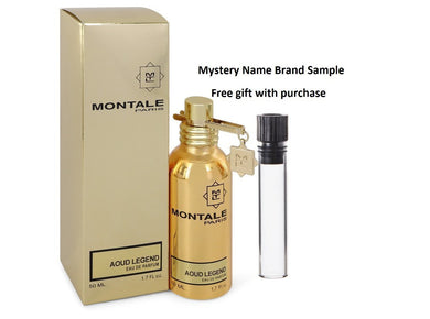 Montale Aoud Legend by Montale Eau De Parfum Spray (Unisex) 1.7 oz And a Mystery Name brand sample vile