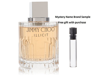 Jimmy Choo Illicit by Jimmy Choo Eau De Parfum Spray (Tester) 3.3 oz And a Mystery Name brand sample vile