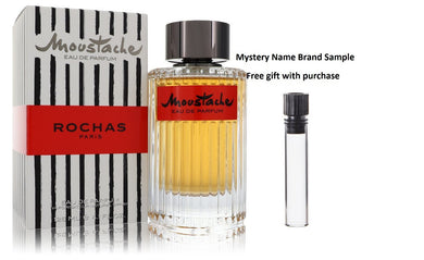 MOUSTACHE by Rochas Eau De Parfum Spray 4.1 oz And a Mystery Name brand sample vile