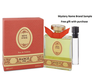 Reve D'ete by Rance Eau De Toilette Spray 3.4 oz And a Mystery Name brand sample vile