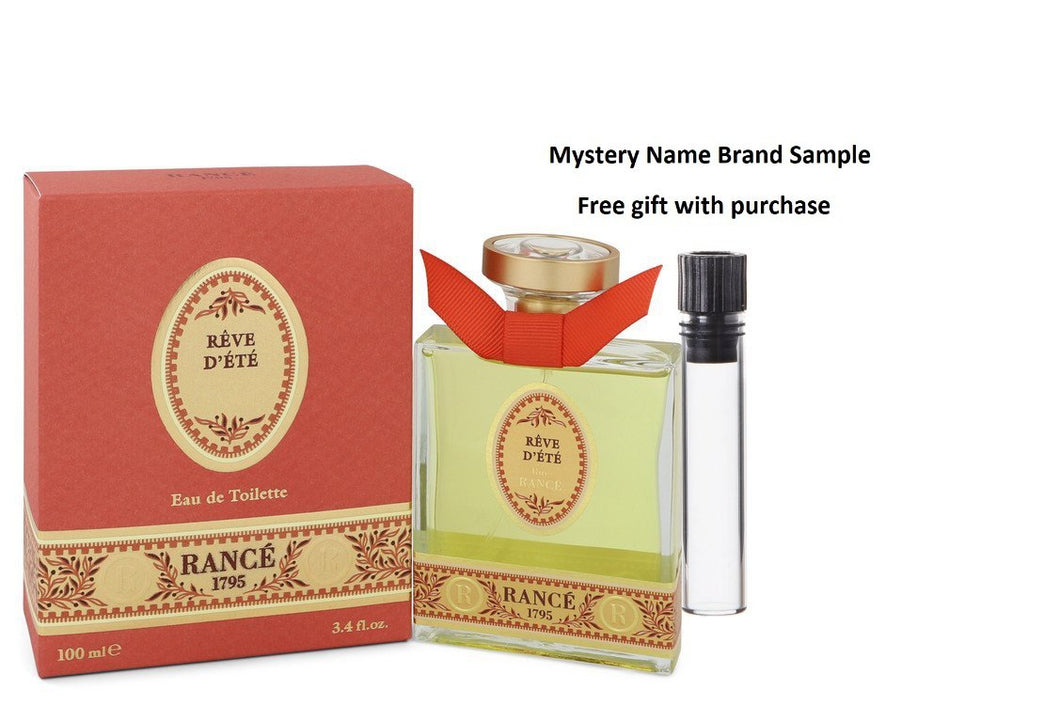 Reve D'ete by Rance Eau De Toilette Spray 3.4 oz And a Mystery Name brand sample vile