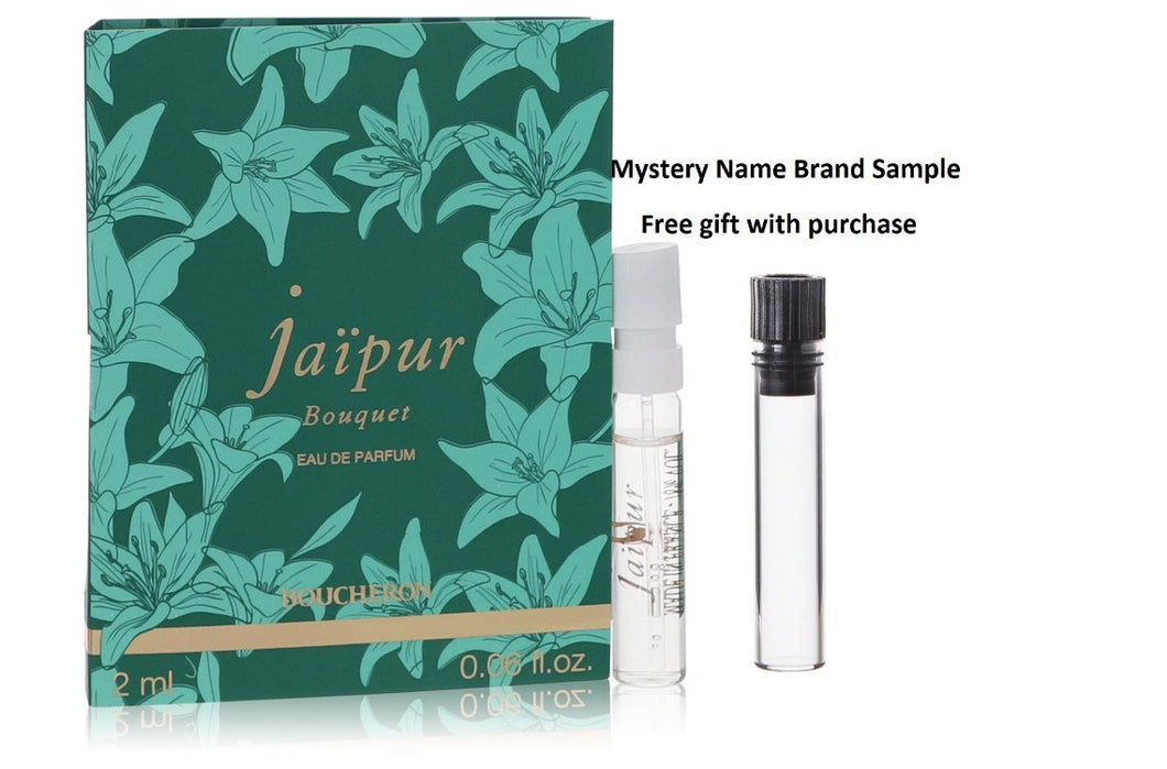 Jaipur Bouquet by Boucheron Vial (sample) .06 oz And a Mystery Name brand sample vile