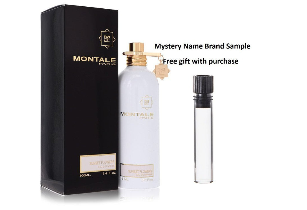 Montale Sunset Flowers by Montale Eau De Parfum Spray 3.3 oz And a Mystery Name brand sample vile