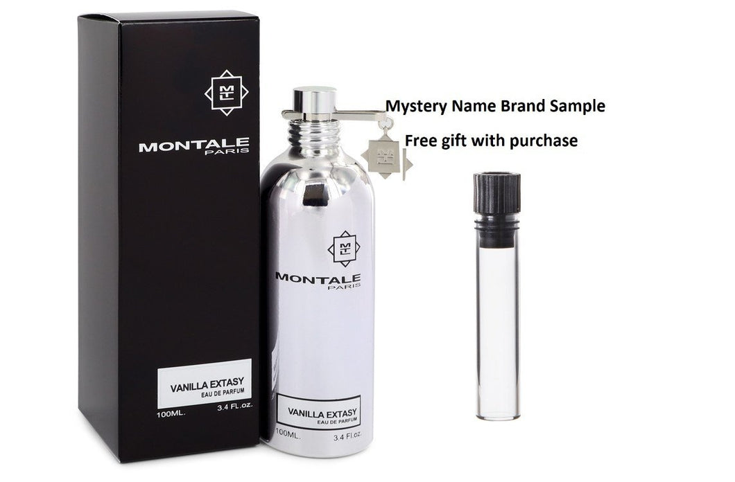Montale Vanilla Extasy by Montale Eau De Parfum Spray 3.4 oz  And a Mystery Name brand sample vile
